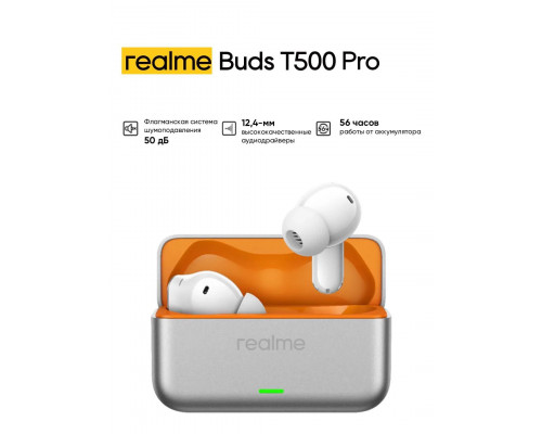 Беспроводные наушники RealMe Buds T500 Pro Silver
