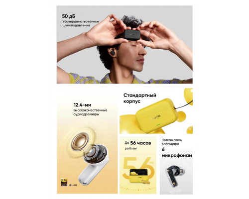 Беспроводные наушники RealMe Buds T500 Pro Silver