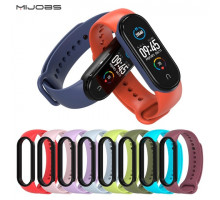 Ремешок силиконовый MiJobs для Mi Band 5 two colors