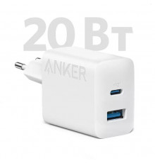 СЗУ Anker 312 USB-A / USB-C / 20 Вт (A2348G21) White