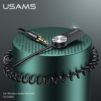 Аудио-адаптер Bluetooth/AUX USAMS US-SJ464 Tarnish Silver