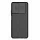 Карбоновая накладка Nillkin Camshield (шторка на камеру) для Xiaomi Poco M4 Pro 5G BlackBlue