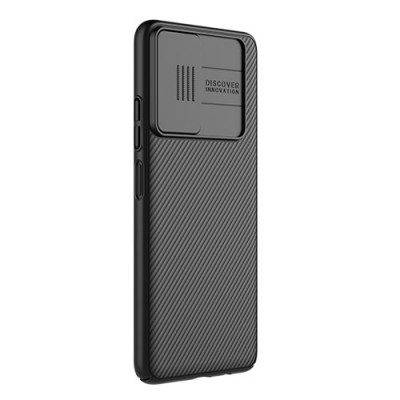 Карбоновая накладка Nillkin Camshield (шторка на камеру) для Xiaomi Poco M4 Pro 5G BlackBlue