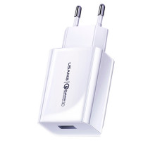 Сетевое зарядное устройство Usams US-CC083 T22 Single USB QC3.0 Travel Charger White