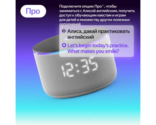 Умная колонка Яндекс Станция Мини 3 Про с Алисой, Zigbee™, 18 Вт, Серый